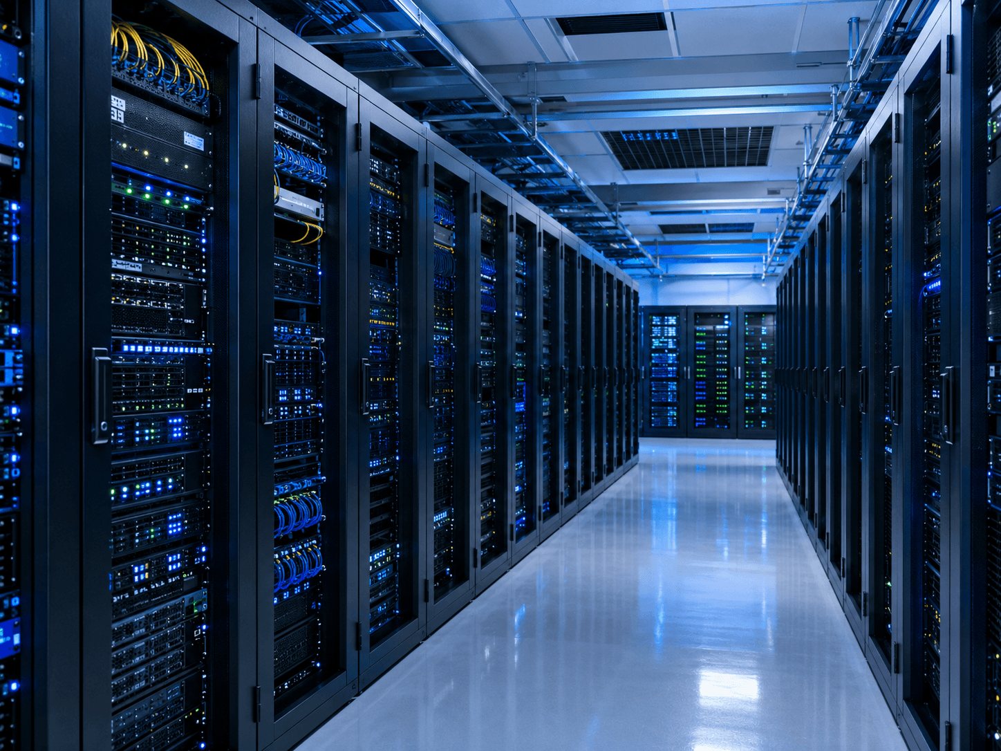 Server room — entity-rich, indexable surfaces so search engines and AI answer tools cite the company correctly